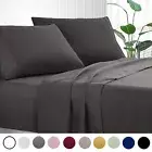 Hotel Bed Sheet Set Solid Plain Color Flat Fitted Sheets Queen/King/Double/S/KS