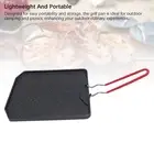 Grill Pan With Folding Handle Aluminum Alloy Nonstick Camping Griddle Plate F AU