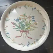 Corelle Melamine Tray My Garden 15” Round NWT