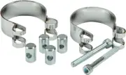 HardDrive - 14-0522 - Chromed Super Exhaust Clamp (48mm diameter) 1957-85 Harley