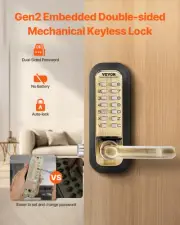 Mechanical Keyless Entry Door Lock 14 Key Mechanical Door Lock for Outdoor Fence