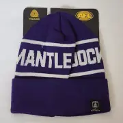 Fremantle Dockers AFL AFFRE0265 Adults Merino Wool Team Based Beanie Aust Made