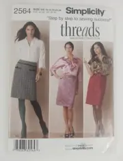 Simplicity 2564 Threads Magazine Pattern Misses Skirt & Top Pattern Sizes 16-24