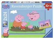 Ravensburger Peppa Pig Happy Family Life 2 x 24 Pieces 09082