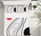 3D Black Red Line 3587NA Bed Pillowcases Quilt Cover Duvet Boris Draschoff Fay