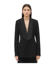 Bottega Veneta Grain De Poudre Tuxedo Jacket IT40,IT38 black