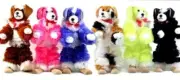 Yarn Dog, 2 Legged, 3-String T-Handle Marionette Puppet 10" Tall, Assorted Color