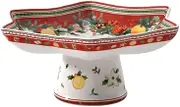 Villeroy & Boch, Hard Porcelain, Multi-Colour, 27.5 x 30.8 x 15.5 cm, Christmas Theme, Footed Star Bowl
