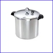 Versatile 23-Quart Aluminum Pressure Cooker & Canner with Recipe Book Included