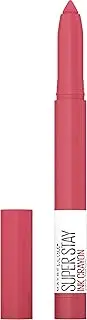 Maybelline Super Stay Ink Crayon Lipstick Makeup, Precision Tip Matte Lip Crayon with Built-in Sharpener, Longwear Up To 8Hrs, Change Is Good, Rose Pink, 1 Count