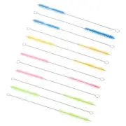12Pcs 10"x3/8" Drinking Straw Cleaning Brush Nylon Cleaning Bottle Brush 4 Color