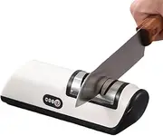 LEDON Electric Knife Sharpener for Kitchen – Multifunctional 4-Gear Automatic Professional Sharpener for Chef, Steak & Serrated Knives
