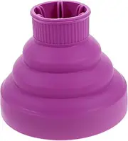 HAKIDZEL Retractable Silicone Hair Dryer Diffuser Easy Folding Blow Dryer Attachment for Home Salon Lightweight Durable Design Purple for Curly Hair Styling