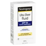 Neutrogena Ultra Sheer Fluid Face Sunscreen SPF50 40ml