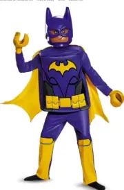 New Lego The Batman Movie Batgirl Child Girl Costume Large 10-12 yrs