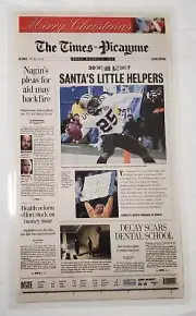 Reggie Bush Christmas Day 2006 Saints vs. Giants THE TIMES-PICAYUNE FRONT PAGE