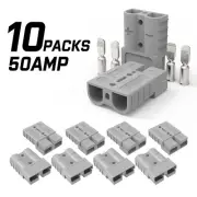 10 x 50A Anderson Plug Connectors Pack Copper Terminals 4x4 4WD Offroad