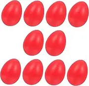 10Pcs Wooden Shape Adornments Dye Greek Easter Simulation Eggs for Home Decor DIY Crafts for Festive Celebrations and Creative Projects