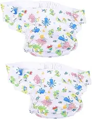 Generic 2pcs Adult Diapers Diapers Mens Pull up Diapers Adult Swim Diapers Adult Cloth Diapers Reusable Incontinence Pants Cloth Diapers for Elderly Swim Diapers for Adults Polyester