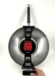 Flat Bottom Wok Joyce Chen 220060 14 Inches Diameter Pro Chef In Carbon Steel