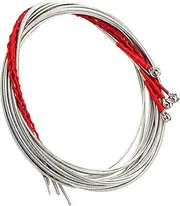 ibasenice 4 Pcs Bass Guitar Strings Set Acoustic Bass String Replacement Metal Fashionable Design Sound Simple Install