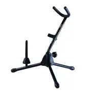 Alto/Tenor Saxophone Stand with Detachable Flute/Clarinet Holder, Adjustable ...