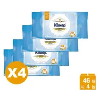 在飛比找momo購物網優惠-【Kleenex 舒潔】4包組 濕式衛生紙(46抽x4包)
