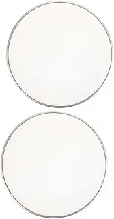 ibasenice 2pcs Percussion Drum Head Replacement Double Mesh Skin Stable Aluminum Ring Bass Boost