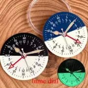 29mm Luminous Black Blue Watch Dial Hand Set fit NH34A NH34 GMT Accessories Part