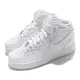 Nike 耐吉 休閒鞋 Wmns Air Force 1 07 Mid 女鞋 白 全白 經典款 AF1 皮革 中筒 DD9625-100