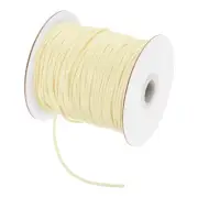 Beige 2mm Waxed Cord 98 Yard Wax Bead Thread String for Jewelry Making