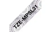 Tape Lamined White Grey 12 MM - P-Touch