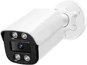 4K 8MP IP Camera Audio Outdoor POE H.265 Metal Bullet Home Color Night Vision Surveillance Camera(2.8mm)