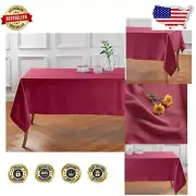 Stylish Beet Linen Tablecloth 108"L x 60"W - Perfect for All Special Occasions