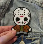 HANDMADE Horror Chibi - Jason Voorhees Iron On Patches MADE TO ORDER