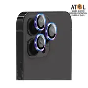 EFM Camera Lens Protector For IPhone 15 Pro - Rainbow Nirvana