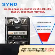 Single-phase DC control DC SSR-D1180D load DC solid state relay 80A