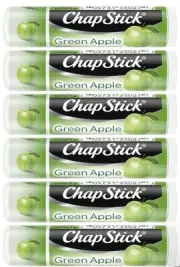 6 Pack of CHAPSTICK Green Apple Lip Balm, 0.15 oz Individual Tubes - Sealed!