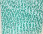 Kitchen Vinyl Tablecloth 52"x52" Square (4 people) AQUA & WHITE COLOR DESIGN,HS