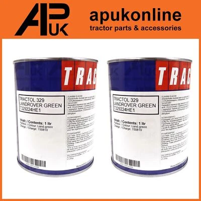 2 Litre Green Tractol Paint 2L for Land Rover Defender Enamel Tractor Landrover