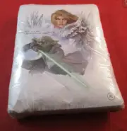 Yoda & Siegfried Soul Calibur IV Xbox 360 PS3 Promo White T-Shirt Men's XL *NEW*