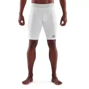 PAY LESS! || Skins Series-1 Mens Compression Half Tights (White)
