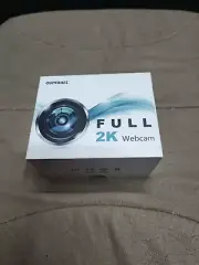 Webcam 2K Streaming US-2 Light Modes Built in Mic. and Tripod