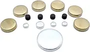 GSKMOTOR Freeze Plug Kit Brass Expansion Plug Kit Compatible with SBF Ford Windsor Engines Melling 260 289 302 351W