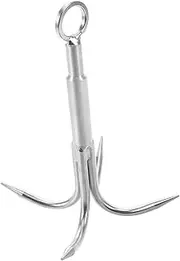 GANAZONO Reliable Claw Stainless Steel Fishing Hook for Carp and Trout Strong Bait Holder for Freshwater Saltwater for Retrieving Aquatic Plants and Anchoring Activities