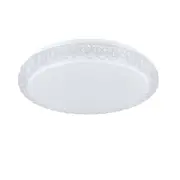Delilah LED Oyster Light 18w in Opal White w/ Crystal Effect
