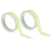 2Pcs 0.8"x16.4' Glow in the Dark Tape Self Adhesive Stair Tape Neon Luminous