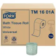 Tork Universal Bath Tissue, 2-Ply, White, 500 Sheets/Roll, 48 Rolls/CT