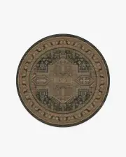 185' Round | Machine Washable Runner Rug | Kid & Pet Friendly | Indoor Rug | Imani Vintage Multicolour Rug | Ruggable