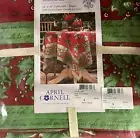 April Cornell Holly Song Holiday Tablecloth36x36 Red